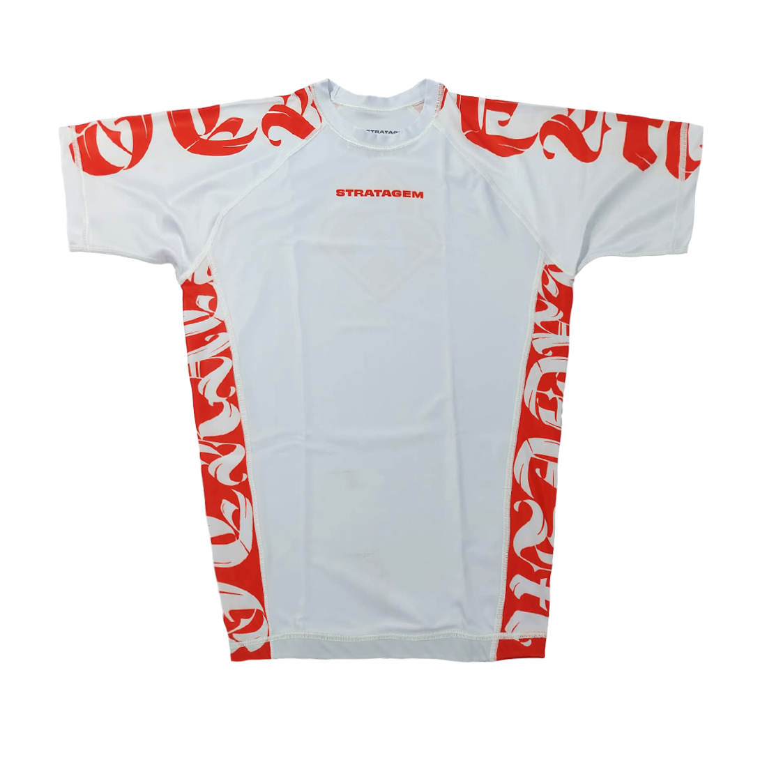 White & Red Rashguard